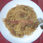 Spaghetti with beef