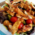 Chiken salad with honey and ginger