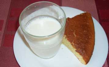Gâteau au yaourt avec 1 verre de lait